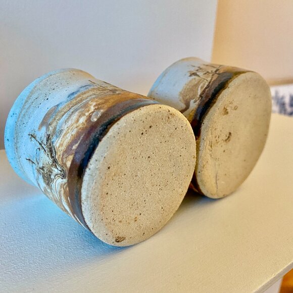 Vintage Stoneware Nature Art Caddy - Picture 4 of 4